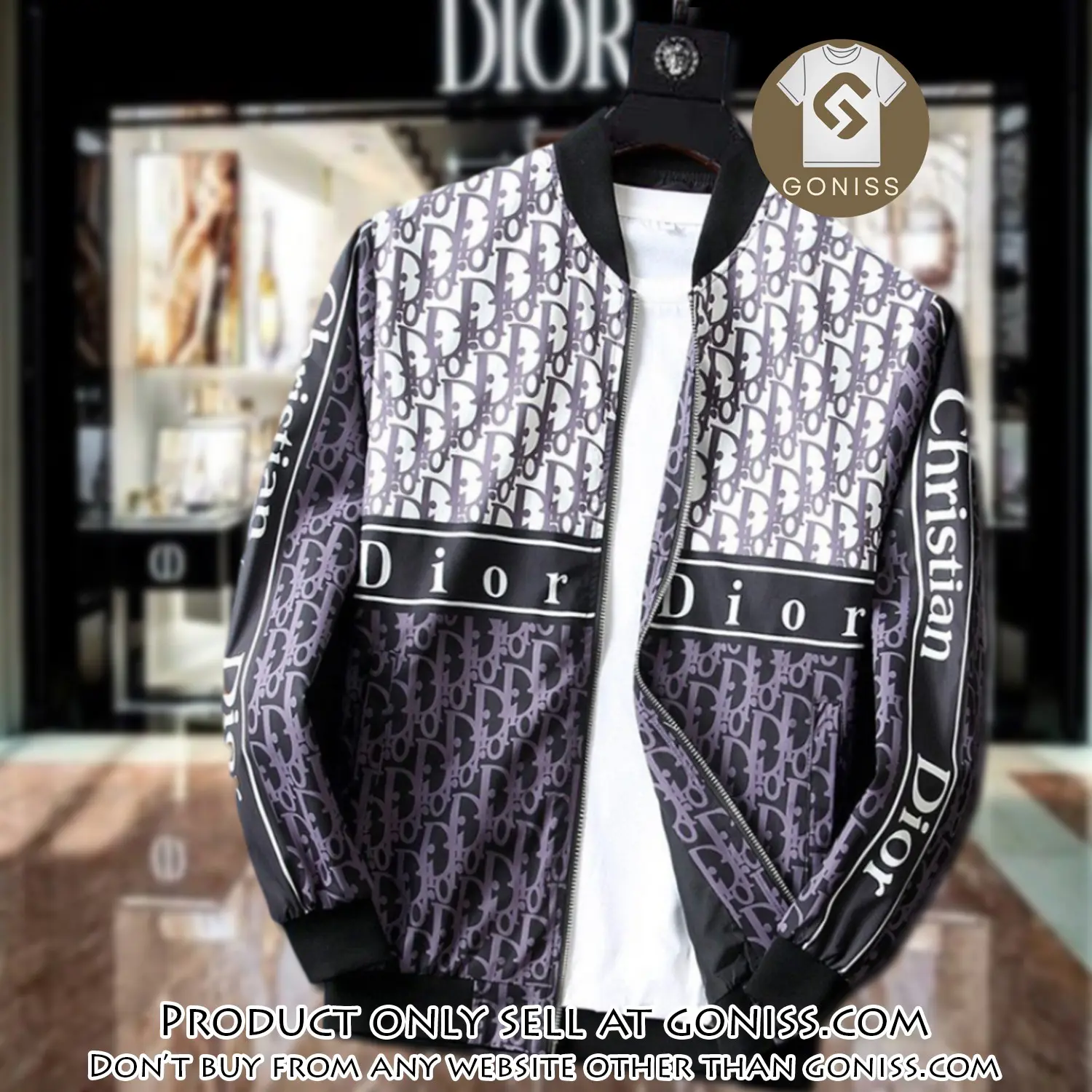 Dior luxury brand varsity zipper jacket vst1067 gn1147366